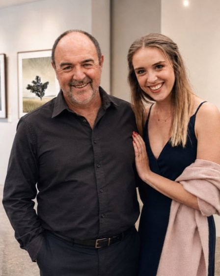 Martin Osner and Samantha Lee Osner at the Osner Gallery.